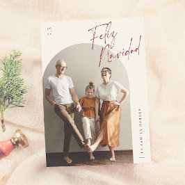 フェリズ・ナビダードアーチフォトクリスマス シーズンカード