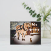 フェリズ・ナビダードクリスマスナイトファームと馬 シーズンポストカード (スタンド正面)