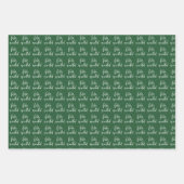 フェリズ・ナビダードクリ赤と白スマス ラッピングペーパーシート (正面2)