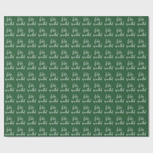 フェリズ・ナビダードクリ赤と白スマス ラッピングペーパー (フラット)