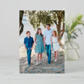 フェリズ・ナビダードフォイルのクリスマスフォトカード 箔シーズンカード (立ち正面)