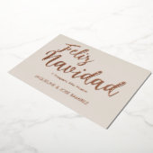 フェリズ・ナビダード スペイン製 ゴールドホイル ホリデーカード 箔シーズンカード (回転した状態)