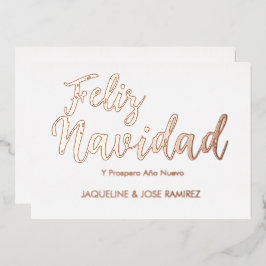 フェリズ・ナビダード スペイン製 ゴールドホイル ホリデーカード 箔シーズンカード