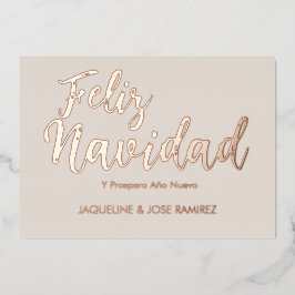 フェリズ・ナビダ  スペイン製 ゴールドホイル ホリデー カード