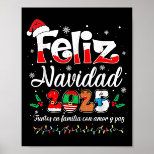 フェリズ・ナビダ 2025 マッチング ファミリー スペイン語 クリスマス ポスター