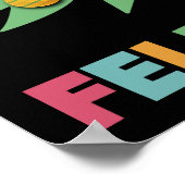 フェリズ・ナヴィダカラフルー・クリスマスツリースペインの・クリスマス ポスター (角)