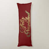 フェリズ・ナヴィダスペインのー・クリスマスブルゴーニュと金ゴールド ボディピロー (裏面 (縦))