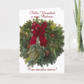 フェリズ・ナヴィダッドはパドレスを手に入れた。スペインのクリスマスカード カード (正面)