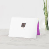 フェリズ・ナヴィダースノーウィー暗い赤紫色-PINK シーズンカード (裏面)