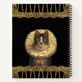 フェリセットナイかわいらしトフランスの子猫IIモノグラム ノートブック (裏面)