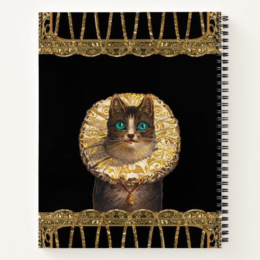 フェリセットナイかわいらしトフランスの子猫IIモノグラム ノートブック (裏面)