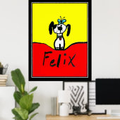 フェリックスザドッグアールデコヴィンテージポスター ポスター (ホームオフィス)