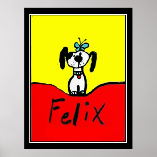 フェリックスザドッグアールデコヴィンテージポスター ポスター (正面)