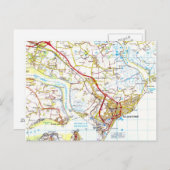 フェリックスストウェのはがきの古い地図 ポストカード (正面/裏面)