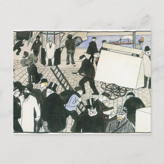フェリックスバロットン – 通りシーン ポストカード (正面)