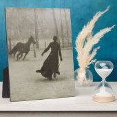 フェリックス・ティオリエ1899による馬の調馬師 フォトプラーク (側面)