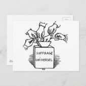 フェリックス・バロットンによる普遍的選挙 ポストカード (正面/裏面)