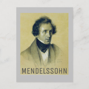 フェリックス・メンデルスゾーン(1834年) ポストカード