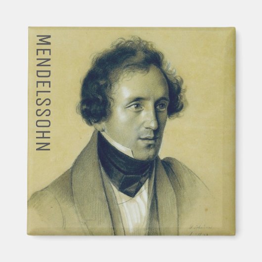 フェリックス・メンデルスゾーン (1834) マグネット (正面)