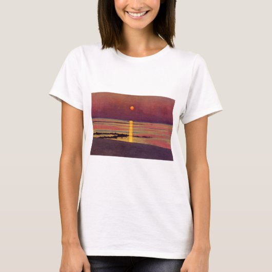フェリックス・ヴァロットンによる「Sunset」 Tシャツ (正面)