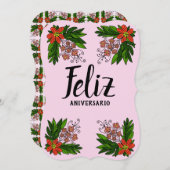 フェリツアニヴェルサリオ 招待状 (正面/裏面)