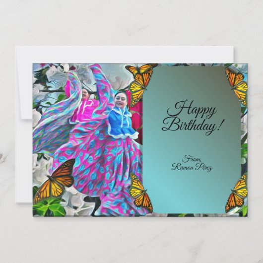 フェリツクムプラノス花と蝶PV01 カード (裏面)