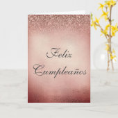 フェリツクンプレスペインのーニオスバラ金ゴールド誕生日 カード (黄色い花)