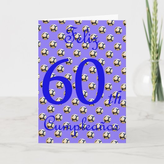 フェリツクンプレスペインのーニョス誕生日とサッカーボール カード (正面)
