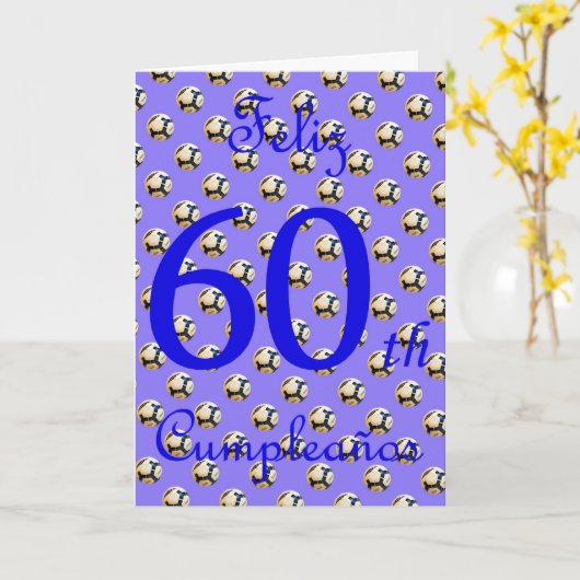 フェリツクンプレスペインのーニョス誕生日とサッカーボール カード (黄色い花)