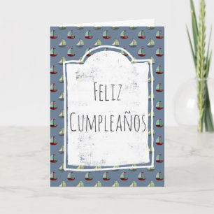 フェリツクンプレニョススペインのボーツシップ誕生日 カード
