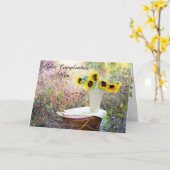 フェリツクンプレニョスヒジャサンフラワーカード カード (黄色い花)