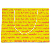 フェリツクンプレニョスペインのスハッピーバースデーフェスタ ラージペーパーバッグ (正面)