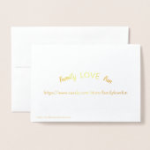 フェリツクンプレーニョエレガントスペインのハッピーバースデー 箔カード (裏面封筒付き)