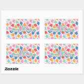 フェリツクンプレーニョスペインのスハッピーバースデー 長方形シール (シート)