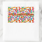 フェリツクンプレーニョスペインのスハッピーバースデー 長方形シール (バッグ)