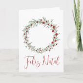 フェリツナタル、ポルトガセクリスマスリースホリデイCa シーズンカード (正面)