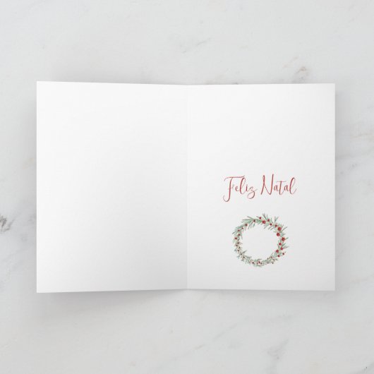 フェリツナタル、ポルトガセクリスマスリースホリデイCa シーズンカード (内部)