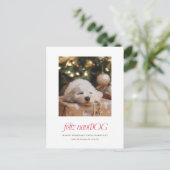 フェリツナビ犬パニーペットフォトクリスマスポストカード シーズンポストカード (スタンド正面)