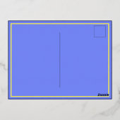 フェリツ・カンプレ！クラウン招待状はがき 箔招待状ポストカード (裏面)