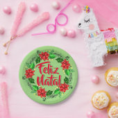 フェリツ・ナタール・ポルトガル人メリークリスマス7» ペーパープレート (パーティー)