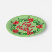 フェリツ・ナタール・ポルトガル人メリークリスマス7» ペーパープレート (アングル)