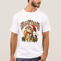 フェリネ・フェスティブ・ファニー・クリスマスキテンTシャツ