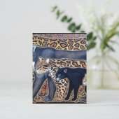 フェリノスデコスタリカ – 大きな猫 ポストカード (スタンド正面)