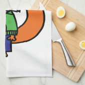 フェリパーソナライズされたクスキツネ キッチンタオル (四つ折り)