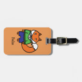 フェリパーソナライズされたクスキツネ ラゲッジタグ (正面横)