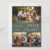 フェリモダンススペインの・ナヴィダッド写真クリスマス シーズンカード (正面)