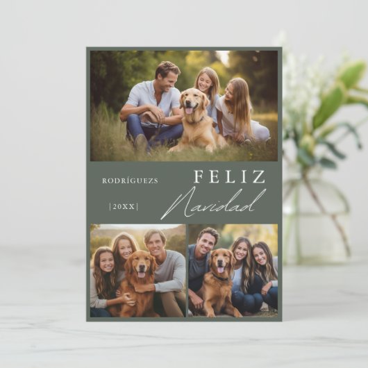 フェリモダンススペインの・ナヴィダッド写真クリスマス シーズンカード (スタンド正面)