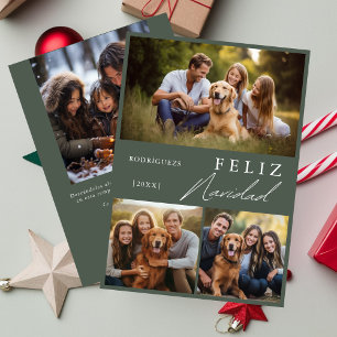 フェリモダンススペインの・ナヴィダッド写真クリスマス シーズンカード