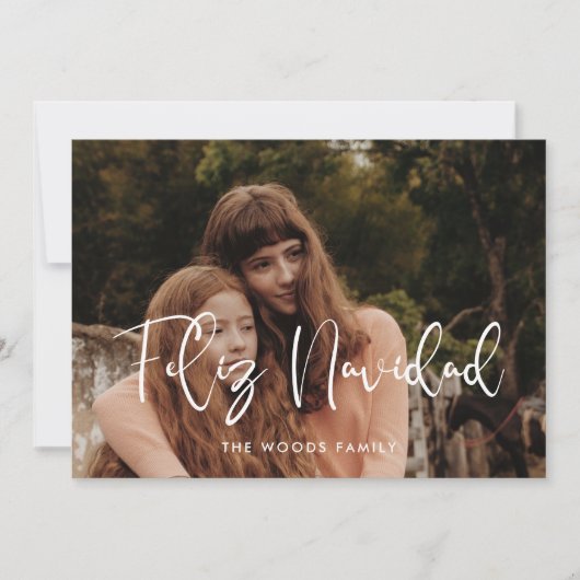 フェリモダンス・ナお洒落ヴィダッドのクリスマス写真 シーズンカード (正面)
