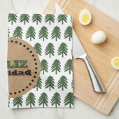 フェリモダンズ・ナビダッドのクリスマスツリー キッチンタオル (四つ折り)